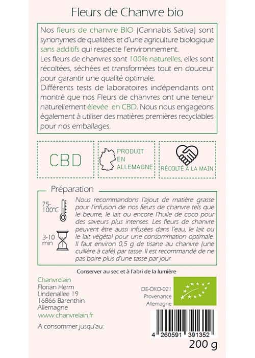 200g Tisanes de fleurs de chanvre