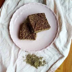 Blondies à la protéine de chanvre