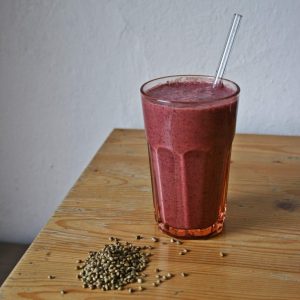 smoothie à la protéine de chanvre